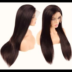 Full lace front wigs hand tied human virgin hair